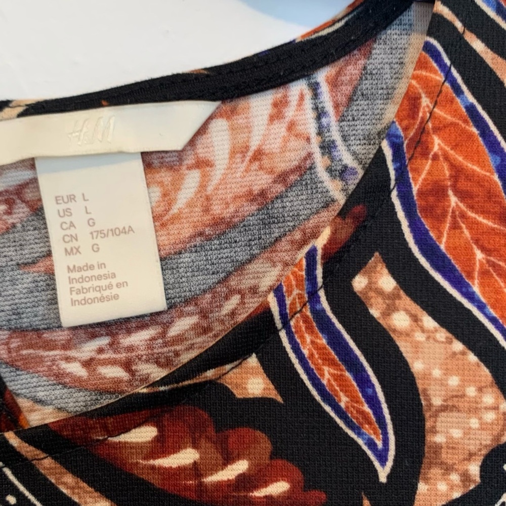 H&M Tribal Jungle Cutout Summer Fit & Flare Dress - Picture 10 of 11